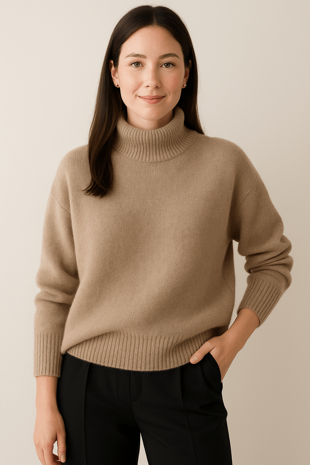 Ashford | Elva – Women’s Knit High Neck Sweater - Ashford London Clothing