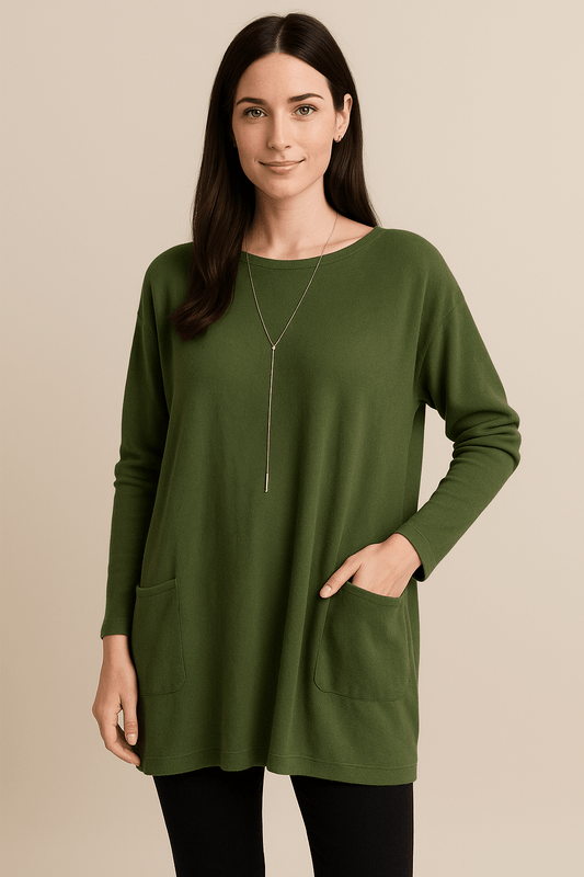 Ashford | Harper – Women’s Oversized Cotton Tunic Sweater - Ashford London Clothing