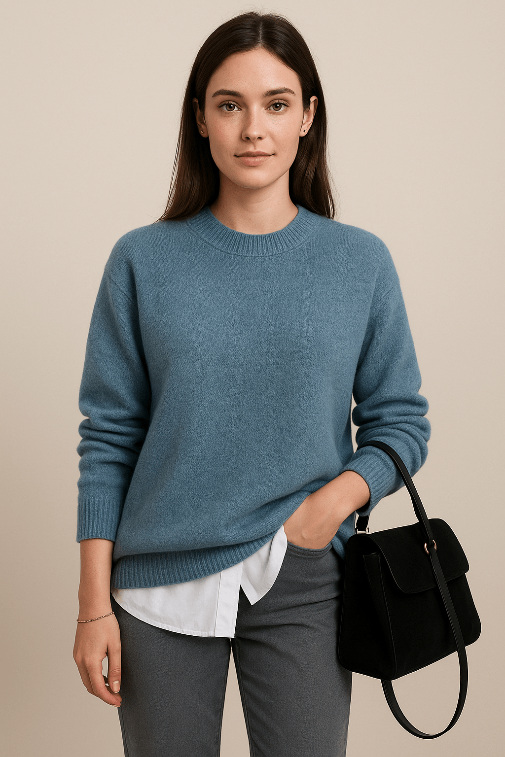 Ashford | Marlene – Soft Wool Blend Oversized Knitted Sweater - Ashford London Clothing