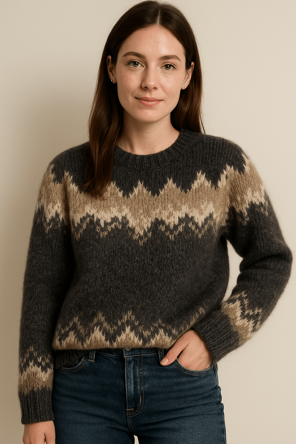 Ashford | Eliza – Women’s Elegant Round Neck Sweater – Soft Knit - Ashford London Clothing