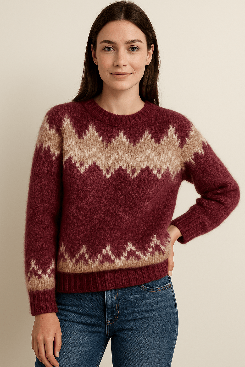 Ashford | Eliza – Women’s Elegant Round Neck Sweater – Soft Knit - Ashford London Clothing