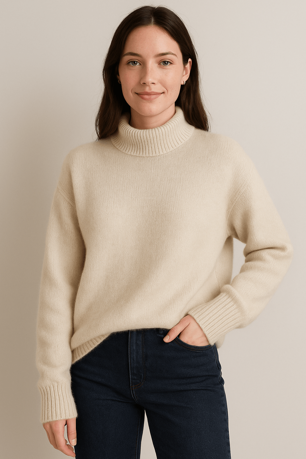 Ashford | Elva – Women’s Knit High Neck Sweater - Ashford London Clothing