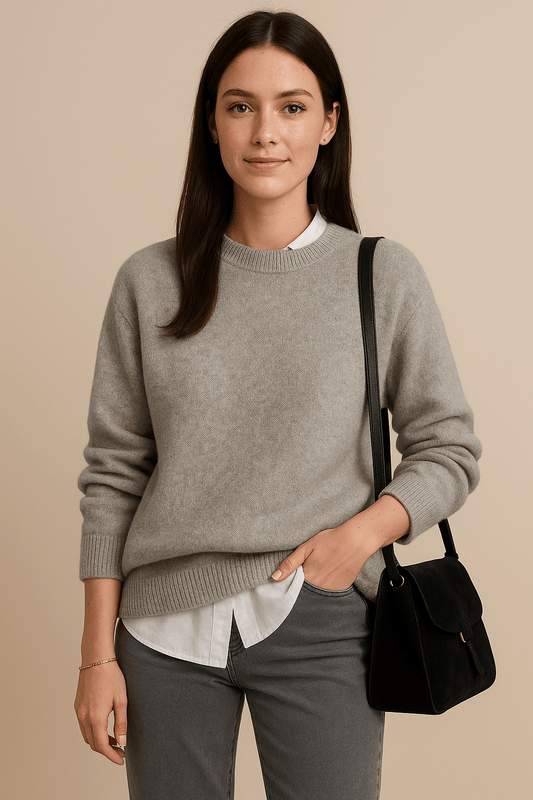 Ashford | Marlene – Soft Wool Blend Oversized Knitted Sweater - Ashford London Clothing
