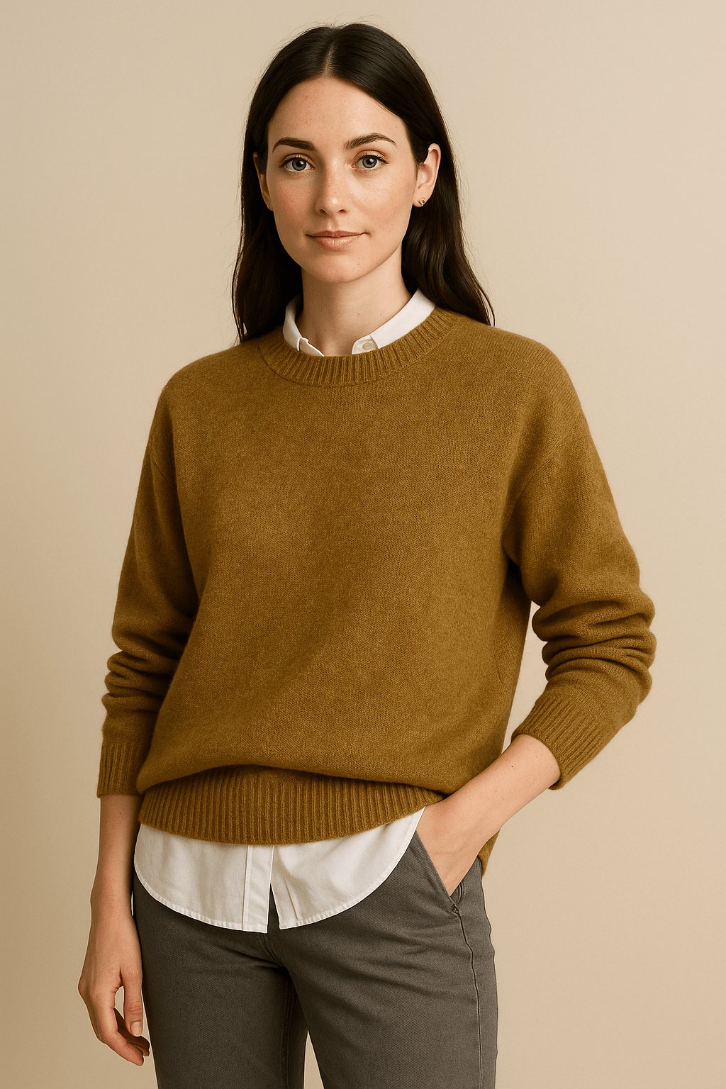 Ashford | Marlene – Soft Wool Blend Oversized Knitted Sweater - Ashford London Clothing