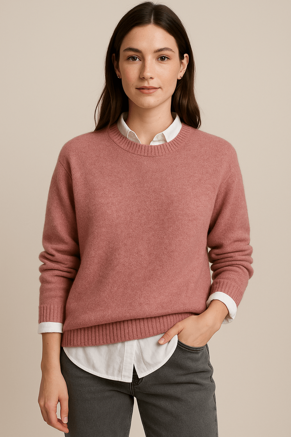 Ashford | Marlene – Soft Wool Blend Oversized Knitted Sweater - Ashford London Clothing