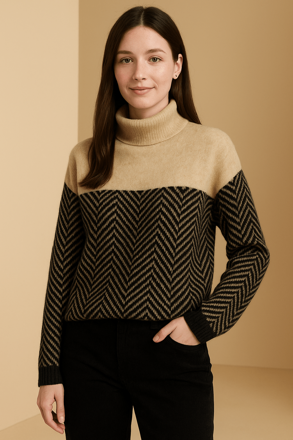 Ashford | Striped Knit Casual Long Sleeve Sweater – Knitted Pullover - Ashford London Clothing